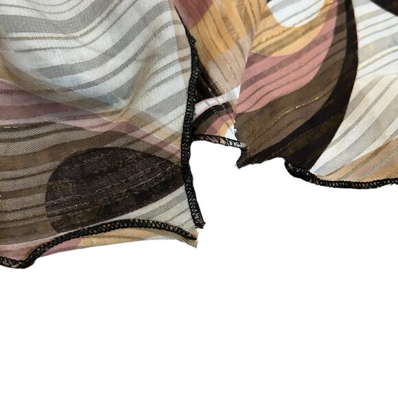 Adrienne Bui Boho Dress Medium Beaded Feather Asymmetric Indie Hippie Mod Resort - Picture 9 of 14